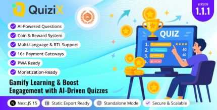 QuiziX – AI Quiz & Trivia Game | Laravel + Next.js Gamified Quiz Platform