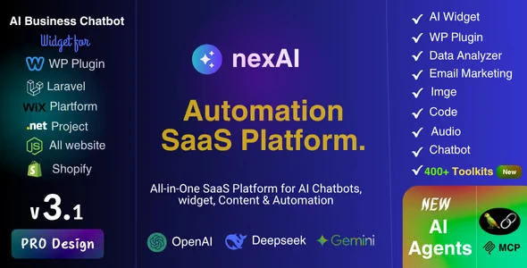 AI Content Generator SaaS Platform , AI Image , Audio , Email , AI Chat , WP Plugin , Data Analysis AI Content Generator SaaS Platform , AI Image , Audio , Email , AI Chat , WP Plugin , Data Analysis - Image 1