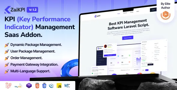 ZaiKPI - KPI (Key Performance Indicator) Management SAAS Addon. Cover ZaiKPI KPI (Key Performance Indicator) Management SAAS Addon. Cover