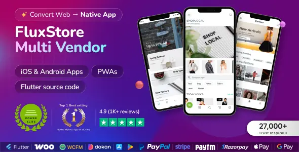 Fluxstore Multi Vendor - Flutter E-commerce Full App Cover Fluxstore Multi Vendor Flutter E commerce Full App Cover