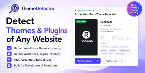 WordPress Theme Detector | Shopify Theme Detector | Magento Theme Detector React NextJS script Cover WordPress Theme Detector | Shopify Theme Detector | Magento Theme Detector React NextJS script Cover