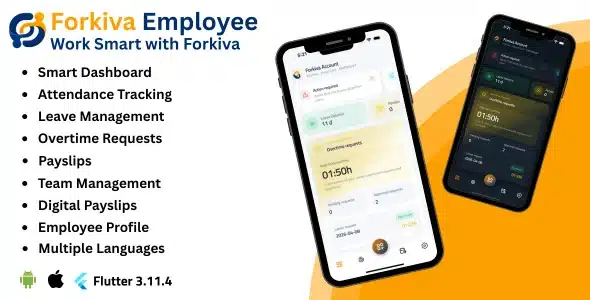 Forkiva HR - Employee Management Mobile App Cover Forkiva HR Employee Management Mobile App Cover