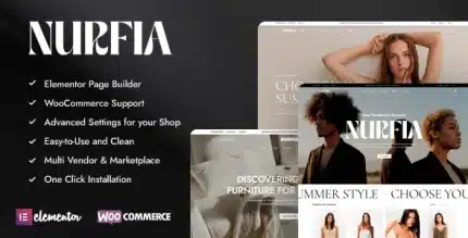 Nurfia Fashion & Furniture WooCommerce Theme Cover