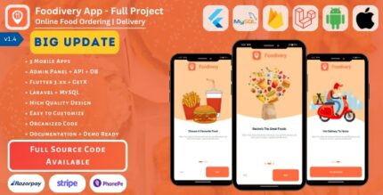 Native Foodivery App – CMS | Online Food Ordering | Delivery | Mobile Apps | Admin Panel | API + Dat